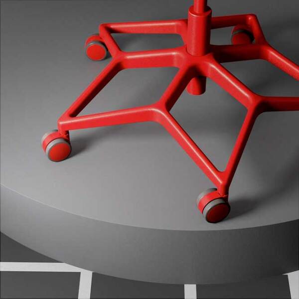 Scaun Gaming Ikea Styrspel 5593046 Gray Red  photo 2