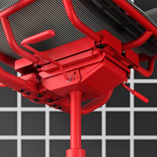 Scaun Gaming Ikea Styrspel 5593046 Gray Red  photo 3