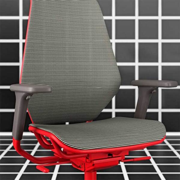 Scaun Gaming Ikea Styrspel 5593046 Gray Red  photo 4