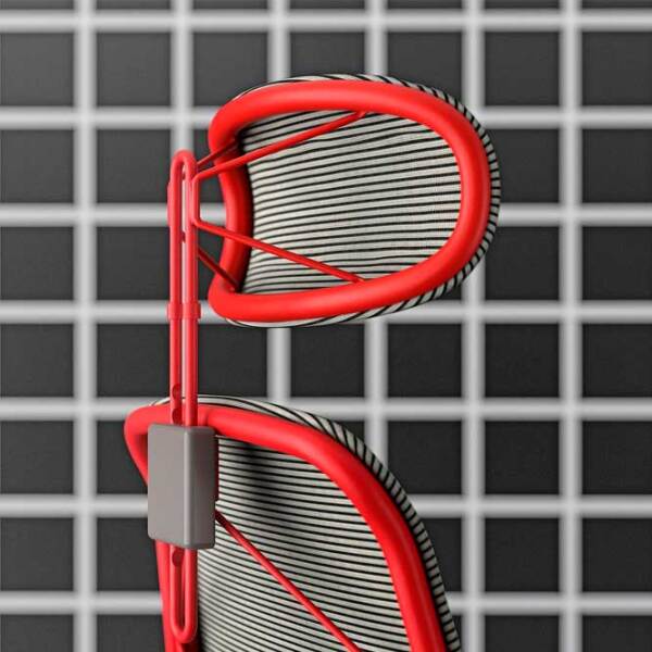 Scaun Gaming Ikea Styrspel 5593046 Gray Red  photo 6