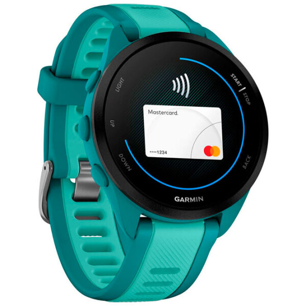 Ceas inteligent Garmin Forerunner 245 Music Turquoise 1.2" | 30.4 mm | Fibră polimerică durabilă/Silicon
| 010-02863-32 photo 5