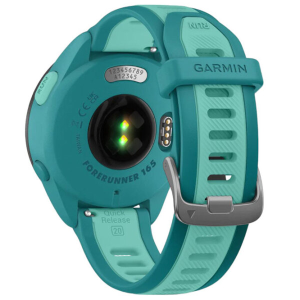 Ceas inteligent Garmin Forerunner 245 Music Turquoise 1.2" | 30.4 mm | Fibră polimerică durabilă/Silicon
| 010-02863-32 photo 8