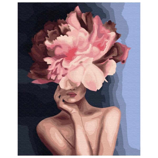 Pictură pe numere BrushMe Floare grațioasă 50 x 40 cm, P&acirc;nză photo 1