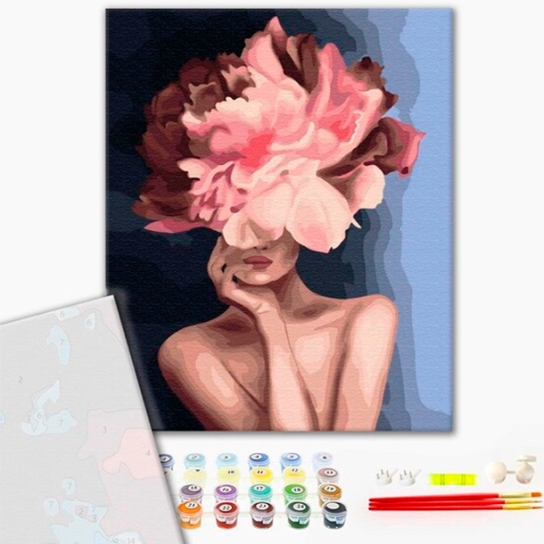 Pictură pe numere BrushMe Floare grațioasă 50 x 40 cm, P&acirc;nză photo 2