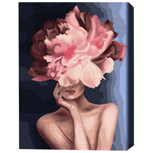 Pictură pe numere BrushMe Floare grațioasă 50 x 40 cm, P&acirc;nză photo 3