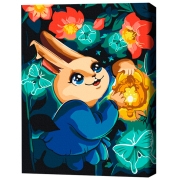 Pictură pe numere BrushMe Plimbare magică 40 x 30 cm, P&acirc;nză