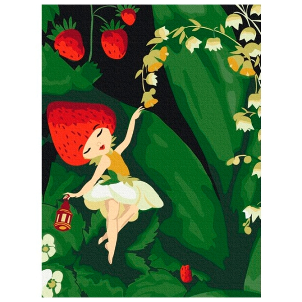 Pictură pe numere BrushMe Zâna Sunberry 40 x 30 cm, P&acirc;nză photo 1