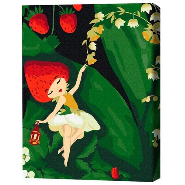Pictură pe numere BrushMe Zâna Sunberry 40 x 30 cm, P&acirc;nză photo 3
