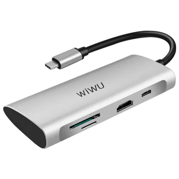 Adaptor Hub WIWU Alpha 731HP Gray USB Type-C photo 1