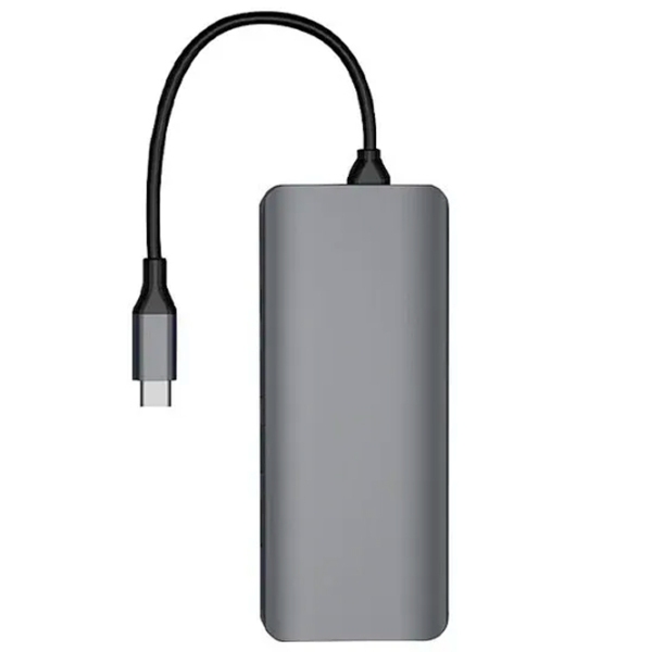 Адаптер Hub WIWU Alpha 12 in 1 Серый USB Type-C photo 2