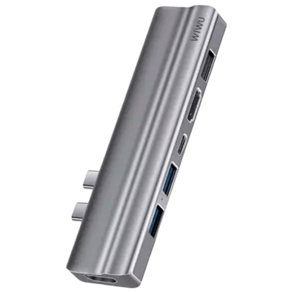 Adaptor Hub WIWU Alpha T9 Gray USB Type-C photo 1
