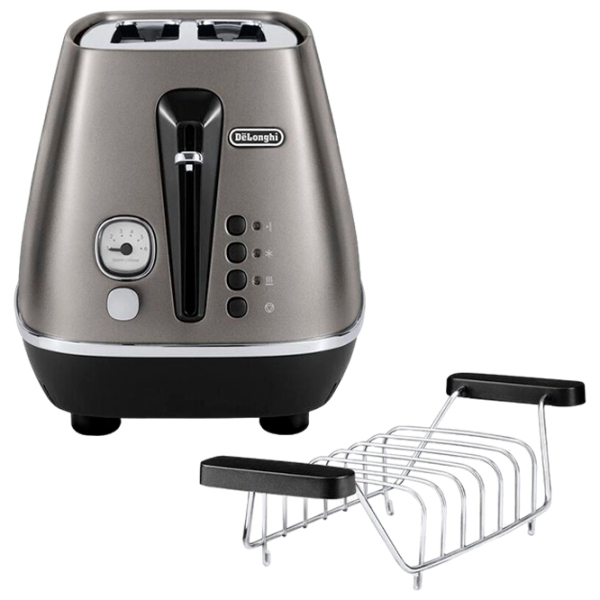 Тостер DeLonghi CTIN2103.TB Grey 900 Вт, Количество степеней обжаривания: 6 photo 2