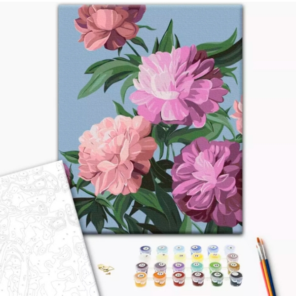 Pictură pe numere BrushMe A înflori 50 x 40 cm, P&acirc;nză photo 2