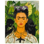 Pictură pe numere BrushMe Frida Kahlo. Autoportret 50 x 40 cm, P&acirc;nză