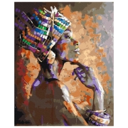 Pictură pe numere BrushMe Vrăjitoare 50 x 40 cm, P&acirc;nză