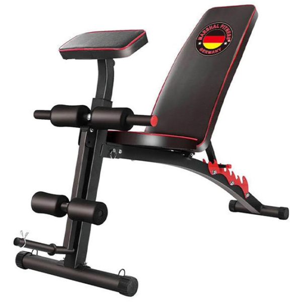 Bancă fitness Marshall Fitness MFS056 Black Antrenamente de forță photo 1