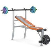 Bancă fitness Marshall Fitness MF69WB Orange Antrenamente de forță