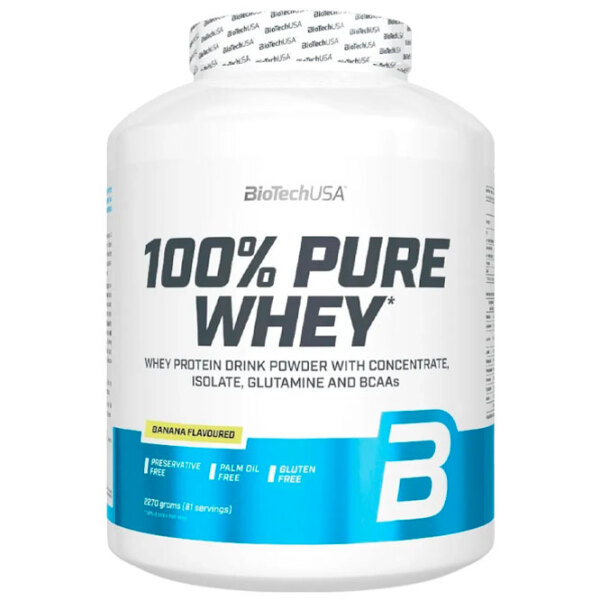 Протеин BioTechUSA 100% Pure Whey 2270 г Банан | порошок photo 1