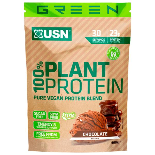 Протеин USN 100% Plant Protein 900 г Шоколад | порошок photo 1
