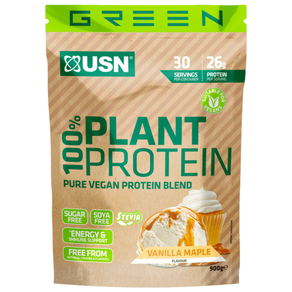 Протеин USN 100% Plant Protein 900 г Vanilla Maple | порошок photo 1
