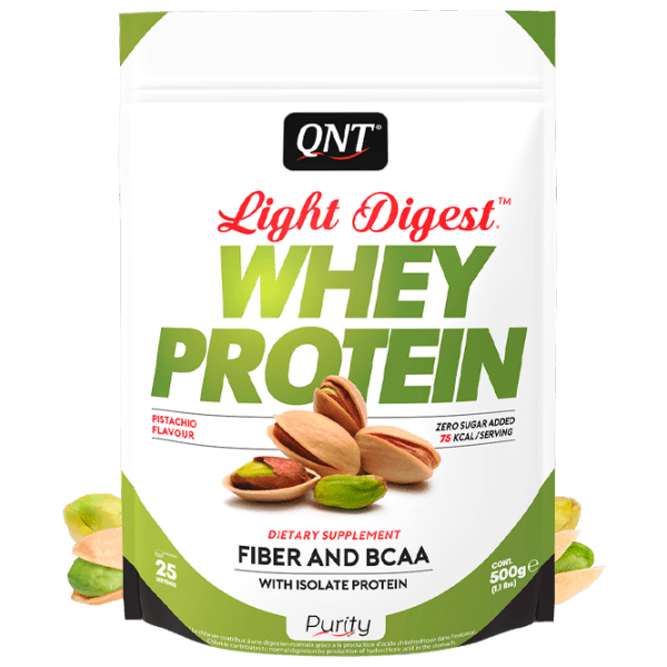 Proteină QNT WHEY LIGHT DIGEST 500 g Fistic | praf photo 1
