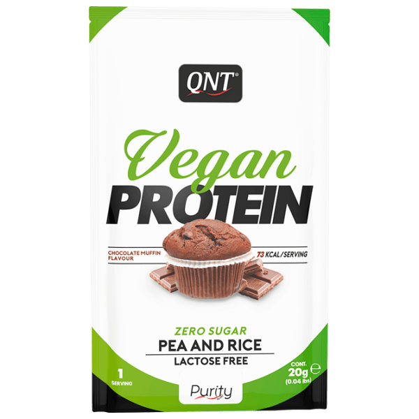 Proteină QNT Vegan Protein 20 g Chocolate muffin | praf photo 1
