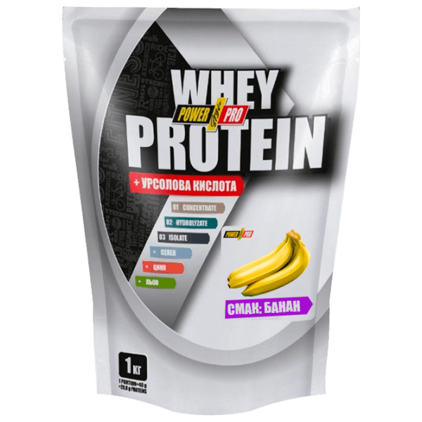 Протеин POWER PRO Whey Protein Blend 1000 г Банан | порошок photo 1