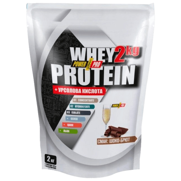 Proteină POWER PRO Whey Protein Blend 2000 g Ciocolată | praf photo 1