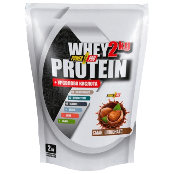 Proteină POWER PRO Whey Protein Blend 2000 g Ciocolată și alune | praf photo 1