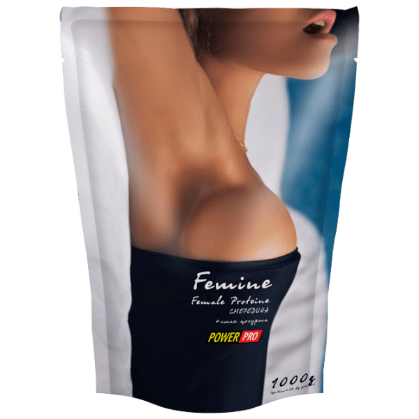 Proteină POWER PRO Whey Protein Blend “Femine-PRO” 1000 g Coacăză și iaurt | praf photo 1