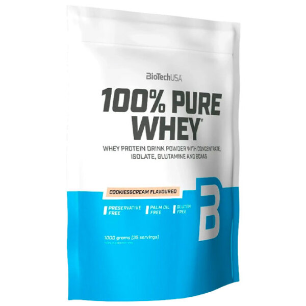 Протеин BioTechUSA 100% Pure Whey 1000 г Печенье и крем | порошок photo 1