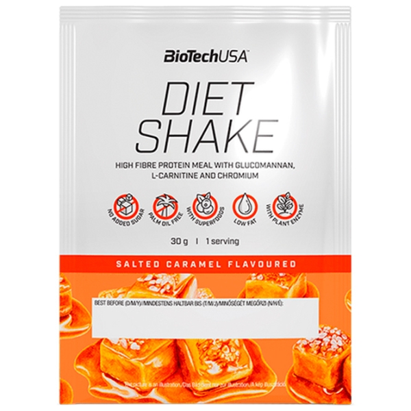 Протеин BioTechUSA Diet Shake 30 г Соленая карамель | порошок photo 1