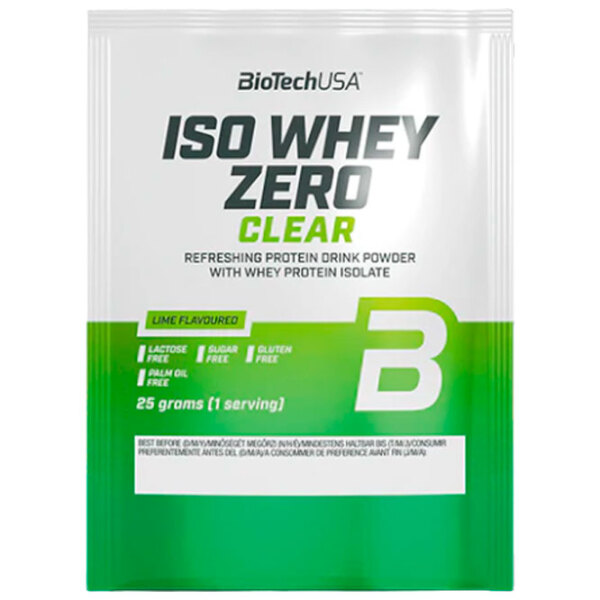 Proteină BioTechUSA Iso Whey Zero Clear 25 g Lime | praf photo 1