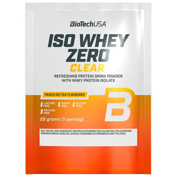 Протеин BioTechUSA Iso Whey Zero Clear 25 г Персиковый чай со льдом | порошок photo 1