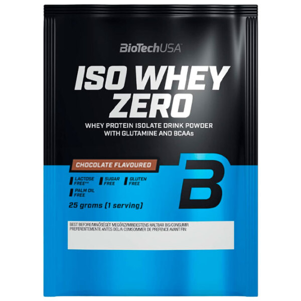 Proteină BioTechUSA Iso Whey Zero 25 g Ciocolată | praf photo 1