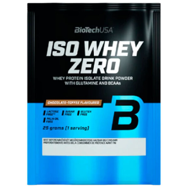 Proteină BioTechUSA Iso Whey Zero 25 g Iris de ciocolată | praf photo 1