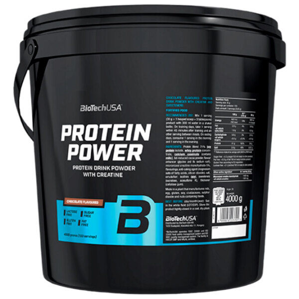 Протеин BioTechUSA Protein Power 4000 г Шоколад | порошок photo 1