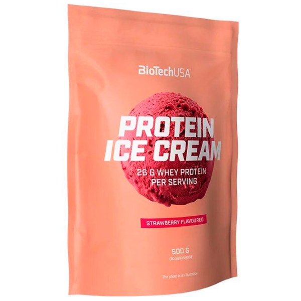 Протеин BioTechUSA Proteine Ice Cream 500 г Клубника | порошок photo 1