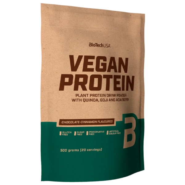 Протеин BioTechUSA Vegan Protein 500 г Шоколад, корица | порошок photo 1