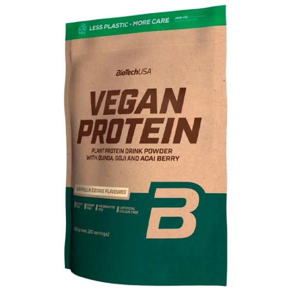Протеин BioTechUSA Vegan Protein 500 г Ванильный торт | порошок photo 1