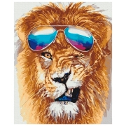Pictură pe numere BrushMe Regele vacanțelor 50 x 40 cm, P&acirc;nză