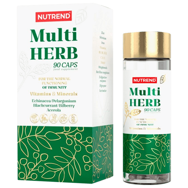 Vitamine și minerale Nutrend MULTIHERB 25808  90 capsule photo 1