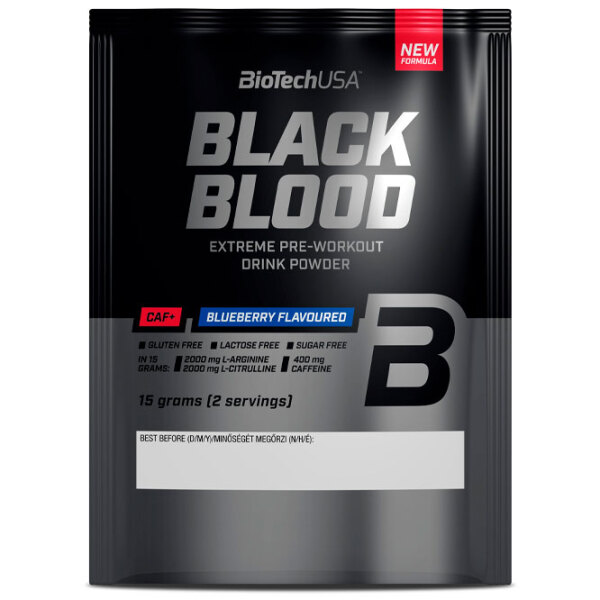 Energizant BioTechUSA Black Blood CAF+ (5999076249329) 15 g photo 1