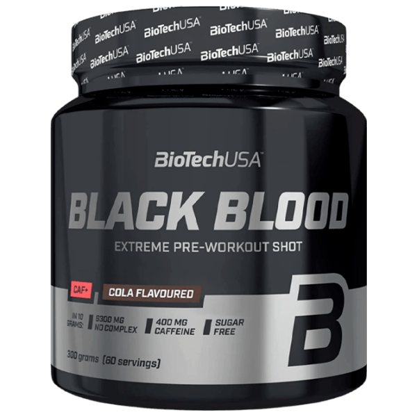 Energizant BioTechUSA Black Blood CAF+ (5999076225835) 300 g photo 1