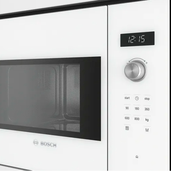 Cuptor cu microunde Bosch BFL524MW0 White Solo, 20l, 800 W photo 2