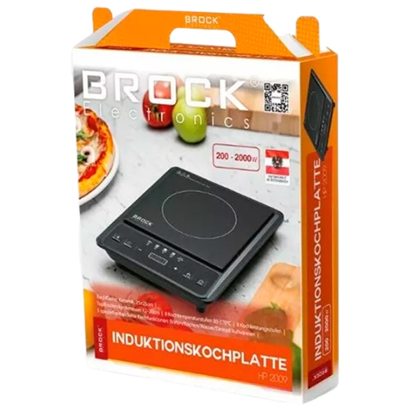 Plită de masăBrock HP2009 Black Cu inducție, Sticlă ceramică photo 3