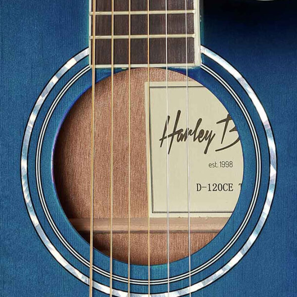 Электроакустическая гитара Harley Benton D-120CE TB Синий Dreadnought, 4/4 photo 8