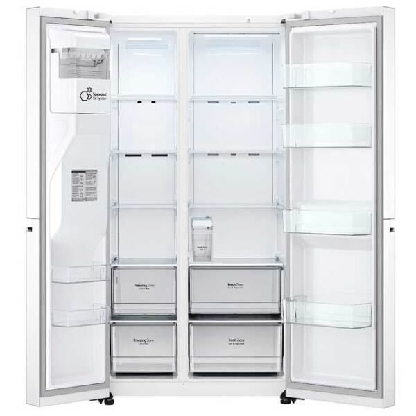 Frigider LG GSLV71SWTM White 416l/ No Frost, 219l/ No Frost, F photo 4