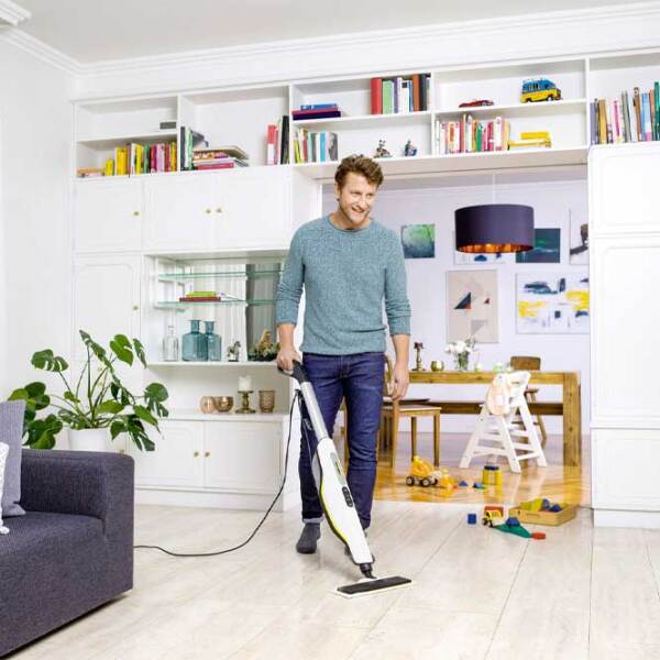 Curățitor cu aburi KARCHER SC3 Upright EasyFix MOP (1.513-530.0) White 1600 W, 15 g/ min, 0.5 l photo 6