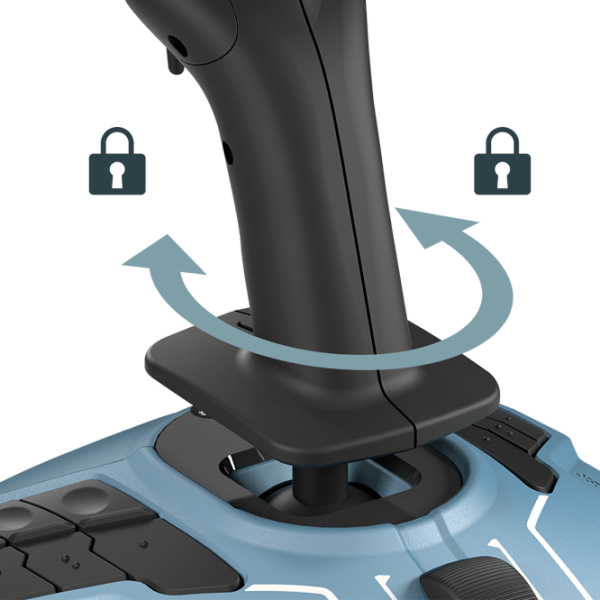 Джойстик Thrustmaster TCA Officer Pack Airbus Edition Синий Проводная / 33 buttons photo 4